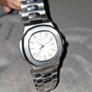 Patek Philippe Silver and White Smartwatch